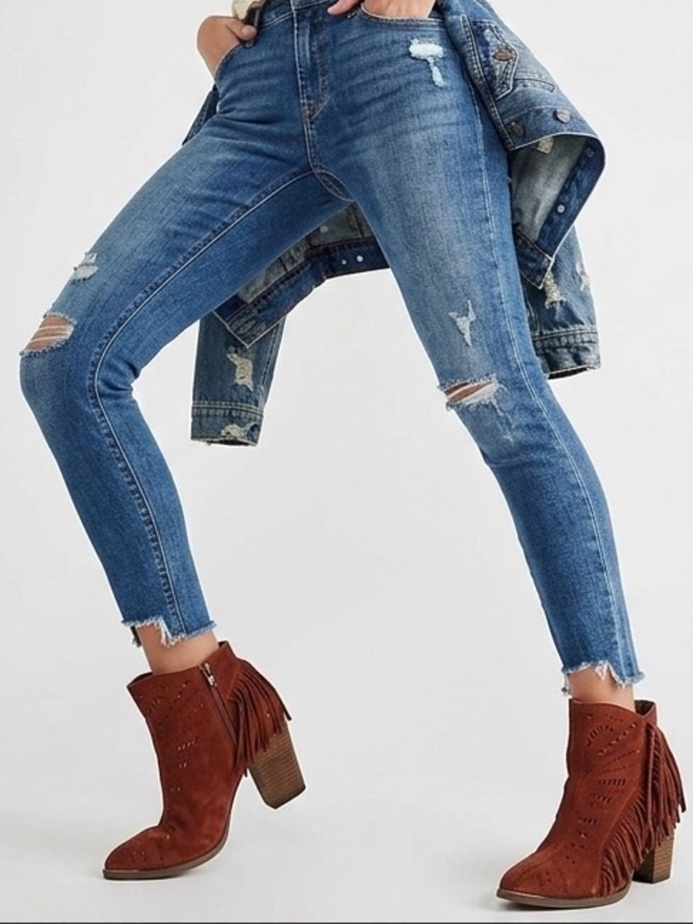 Not Rated Maroon Red Faux Leather Tassel Accent Heeled Ankle Boots Booties 8.5
